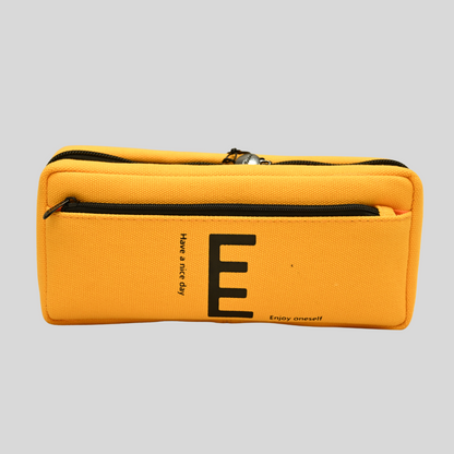 RS Pouch Multi Zip Pouch Free Size - Yellow