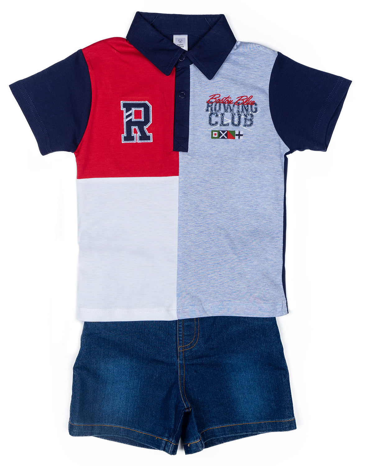Pokizo Boys Baba Suit Navy Blue