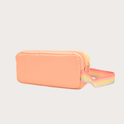 RS Pouch Multi Zip Pouch Free Size - Peach