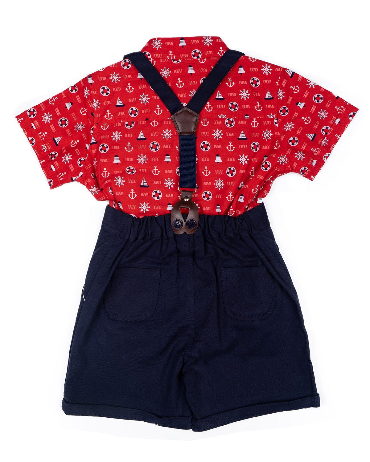 Pokizo Boys Baba Suit Red