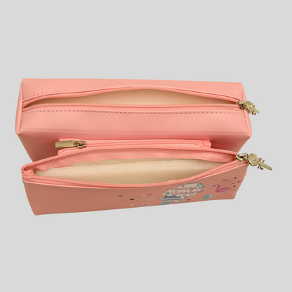 RS Pouch Multi Zip Pouch Free Size - Pink