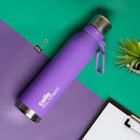 Cello Water Bottle Bentely Steel 800 Ml Purple For Unisex