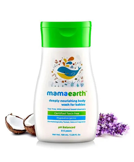 mamaearth Deeply Nourishing Body Wash For Babies - 100 ml