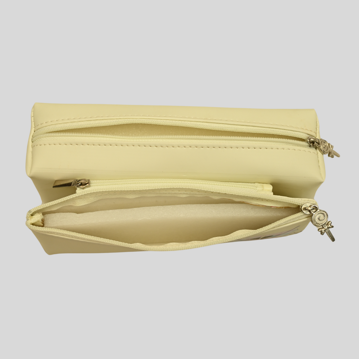 RS Pouch Multi Zip Pouch Free Size - Cream