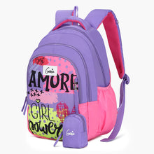 Load image into Gallery viewer, Genie Amore 20L Purple Kids Backpack With Comfortable Padding
