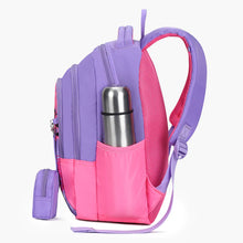 Load image into Gallery viewer, Genie Amore 20L Purple Kids Backpack With Comfortable Padding
