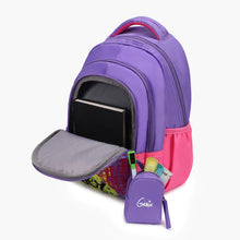 Load image into Gallery viewer, Genie Amore 20L Purple Kids Backpack With Comfortable Padding
