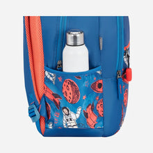 Load image into Gallery viewer, Genius by Safari Astro 23L Blue School Backpack with Name Tag
