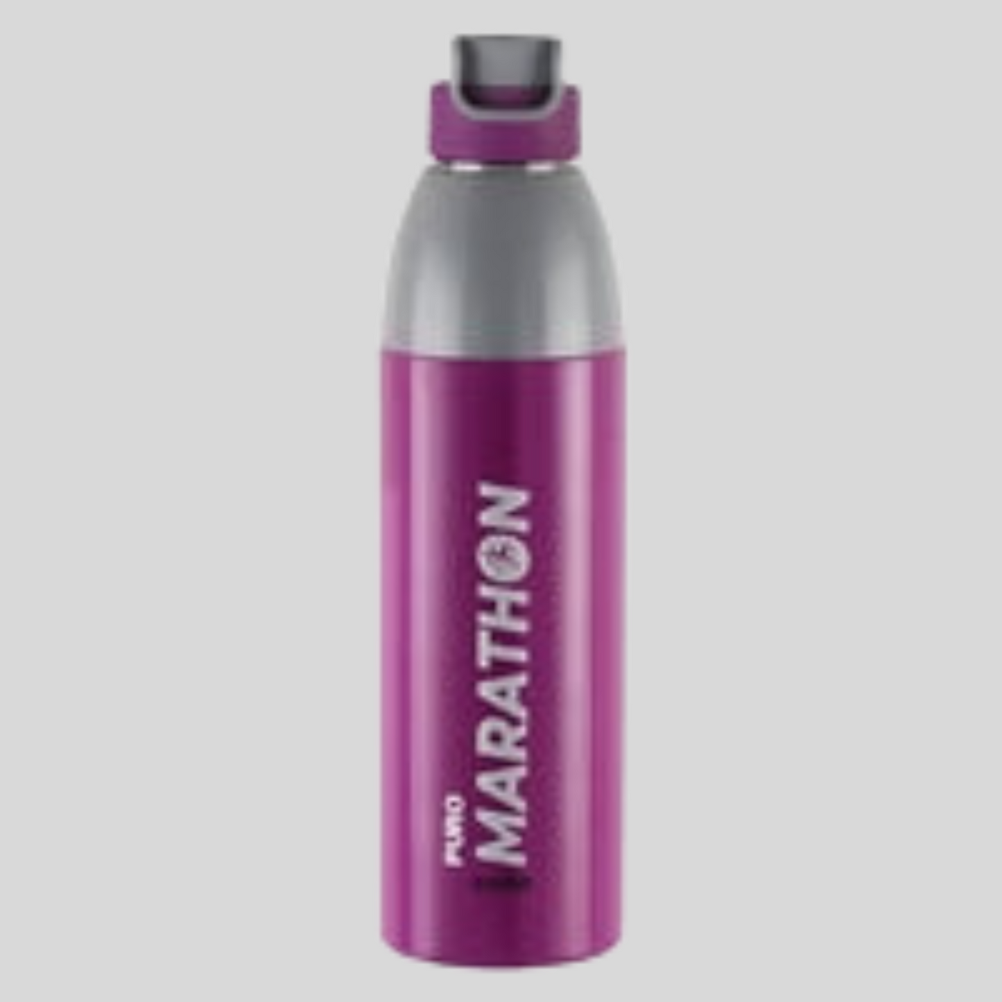 Cello Water Bottle Puro Steel-X Marathon Inside Steel 600 Ml Purple For Unisex