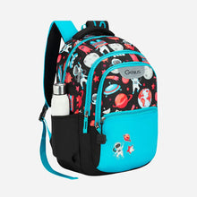 Load image into Gallery viewer, Genius by Safari Comet 27L Black School Backpack with Name Tag
