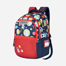 Load image into Gallery viewer, Genius by Safari Comet 27L Blue School Backpack with Name Tag
