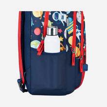 Load image into Gallery viewer, Genius by Safari Comet 27L Blue School Backpack with Name Tag
