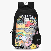 Load image into Gallery viewer, Genie Cool 36L Black School Backpack With Spacious Compartment
