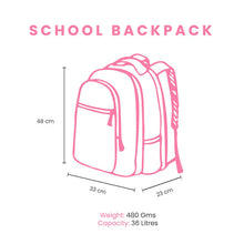 Load image into Gallery viewer, Genie Cool 36L Black School Backpack With Spacious Compartment
