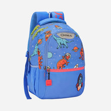 Load image into Gallery viewer, Genius by Safari Cosmo 23L Blue School Backpack with Name Tag
