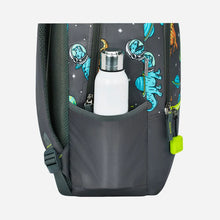 Load image into Gallery viewer, Genius by Safari Cosmo 23L Grey School Backpack with Name Tag
