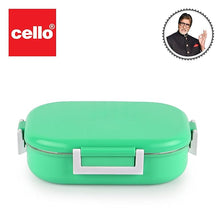 Load image into Gallery viewer, CELLO Altro Neo Lunch Box, Neo Orange, 700ml | 2 Units Insulated Lunch Boxes |Stainless Steel Lunch Box for Kids | Leak-Proof Snacks Tiffin Box for School
