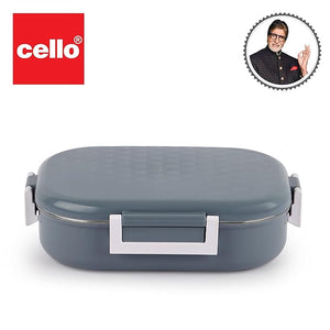 CELLO Altro Neo Lunch Box, Neo Orange, 700ml | 2 Units Insulated Lunch Boxes |Stainless Steel Lunch Box for Kids | Leak-Proof Snacks Tiffin Box for School