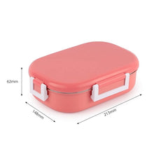 Load image into Gallery viewer, CELLO Altro Neo Lunch Box, Neo Orange, 700ml | 2 Units Insulated Lunch Boxes |Stainless Steel Lunch Box for Kids | Leak-Proof Snacks Tiffin Box for School
