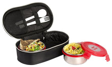 Load image into Gallery viewer, CELLO Max Fresh Click Steel Stainless Steel Lunch Box Set |Office | School | 2 Unit | 300ml
