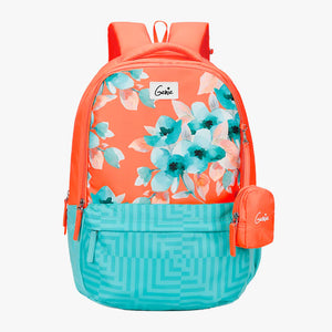 Genie Daisy 36L Coral Laptop Backpack With Raincover