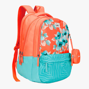 Genie Daisy 36L Coral Laptop Backpack With Raincover