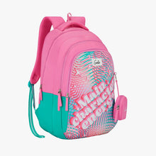 Load image into Gallery viewer, Genie Diva 36L Teal School Backpack With Premium Fabric
