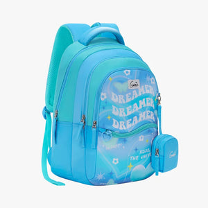 Genie Dreamer 27L Blue Juniors Backpack With Easy Access Pockets