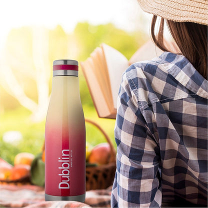 Dubblin Water Bottle Dream Steel 750 Ml Red For Unisex