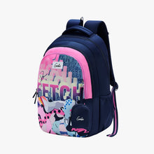 Load image into Gallery viewer, Genie Fetch 36L Navy Blue School Backpack With Premium Fabric
