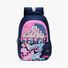 Load image into Gallery viewer, Genie Fetch 36L Navy Blue School Backpack With Premium Fabric
