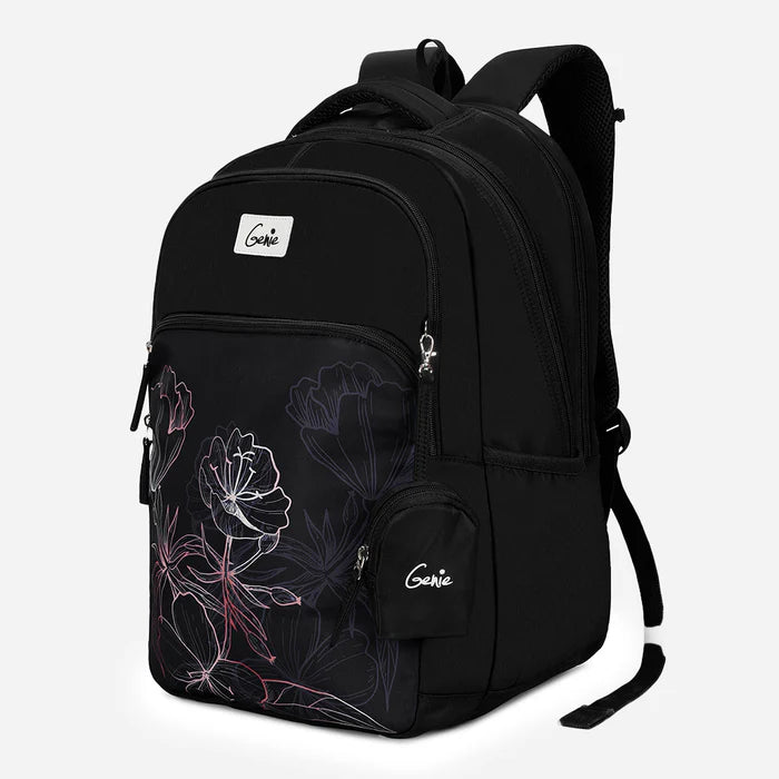 Genie Hailey 36L Black Laptop Backpack With Raincover