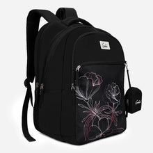 Load image into Gallery viewer, Genie Hailey 36L Black Laptop Backpack With Raincover
