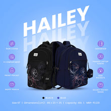 Load image into Gallery viewer, Genie Hailey 36L Blue Laptop Backpack With Raincover
