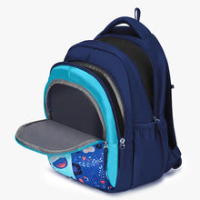 Load image into Gallery viewer, Genie Kitty 20L Navy Blue Kids Backpack With Comfortable Padding
