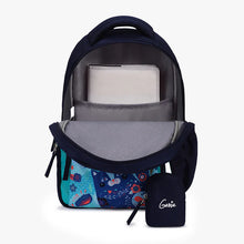 Load image into Gallery viewer, Genie Kitty 20L Navy Blue Kids Backpack With Comfortable Padding
