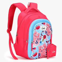 Load image into Gallery viewer, Genie Kitty 20L Pink Kids Backpack With Comfortable Padding
