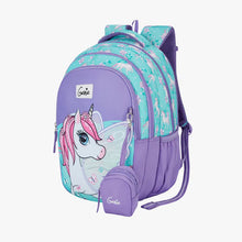 Load image into Gallery viewer, Magic Unicorn Small Backpack for Kids - Lavender With Comfortable Padding
