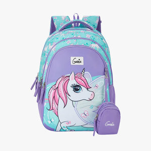 Magic Unicorn Small Backpack for Kids - Lavender With Comfortable Padding