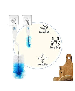 Mee Mee Bottle And Nipple Cleaning Brush - Blue