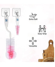 Load image into Gallery viewer, Mee Mee Bottle And Nipple Cleaning Brush - Pink
