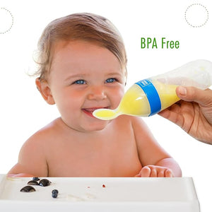 Mee Mee Squeezy Silicone Food Feeder Blue - 90 ml