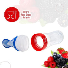 Load image into Gallery viewer, Mee Mee Squeezy Silicone Food Feeder Red - 90 ml
