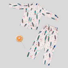 Load image into Gallery viewer, Boys Printed Cream Night Suit
