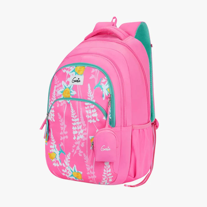 Genie Oliver 36L Pink Laptop Backpack With Laptop Sleeve