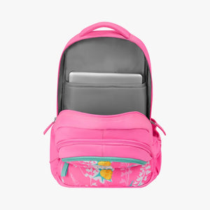 Genie Oliver 36L Pink Laptop Backpack With Laptop Sleeve