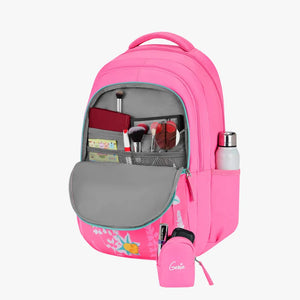 Genie Oliver 36L Pink Laptop Backpack With Laptop Sleeve