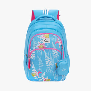 Genie Oliver 36L Blue Laptop Backpack With Laptop Sleeve