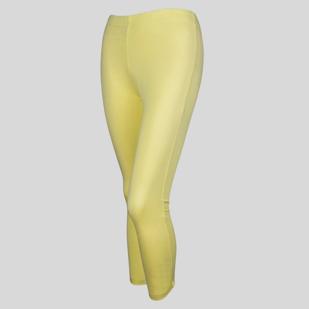 Lemon Yellow Ankle Legging