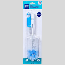 Load image into Gallery viewer, Mee Mee Bottle And Nipple Cleaning Brush - Blue
